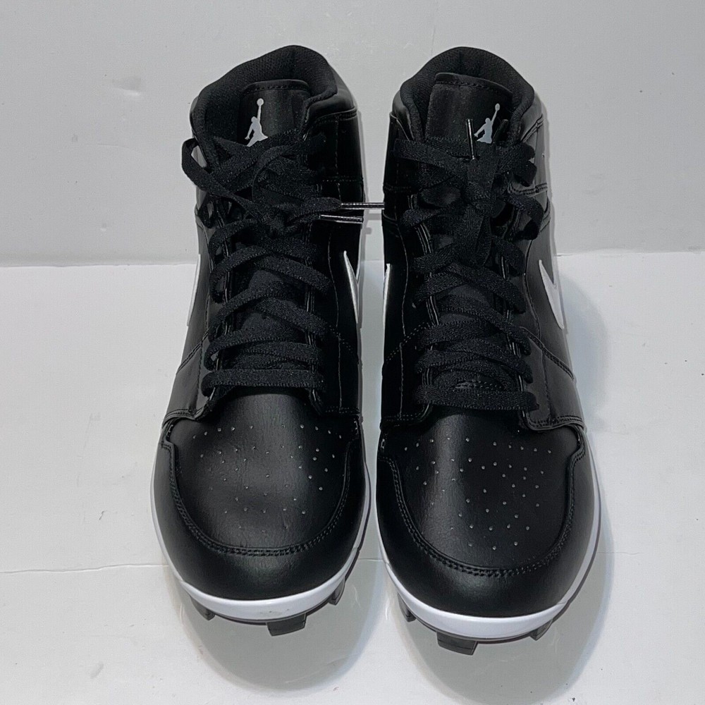 Air Jordan 1 Retro MCS Baseball Cleats Black Molded MEN'S 10 AV5354-001 NEW - Picture 6 of 15